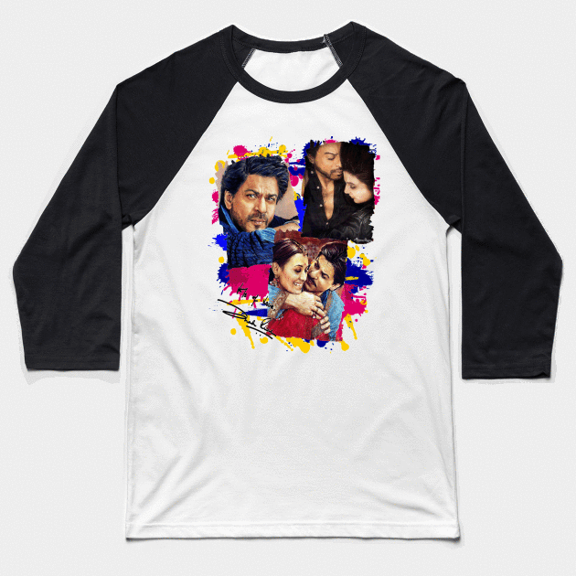Shah Rukh Khan tribute Baseball T-Shirt by RiamiLoray